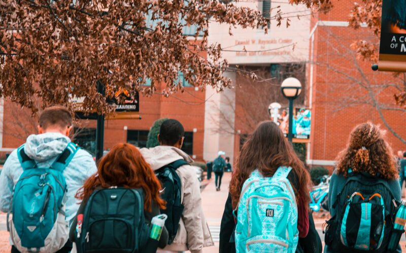 Students visiting colleges