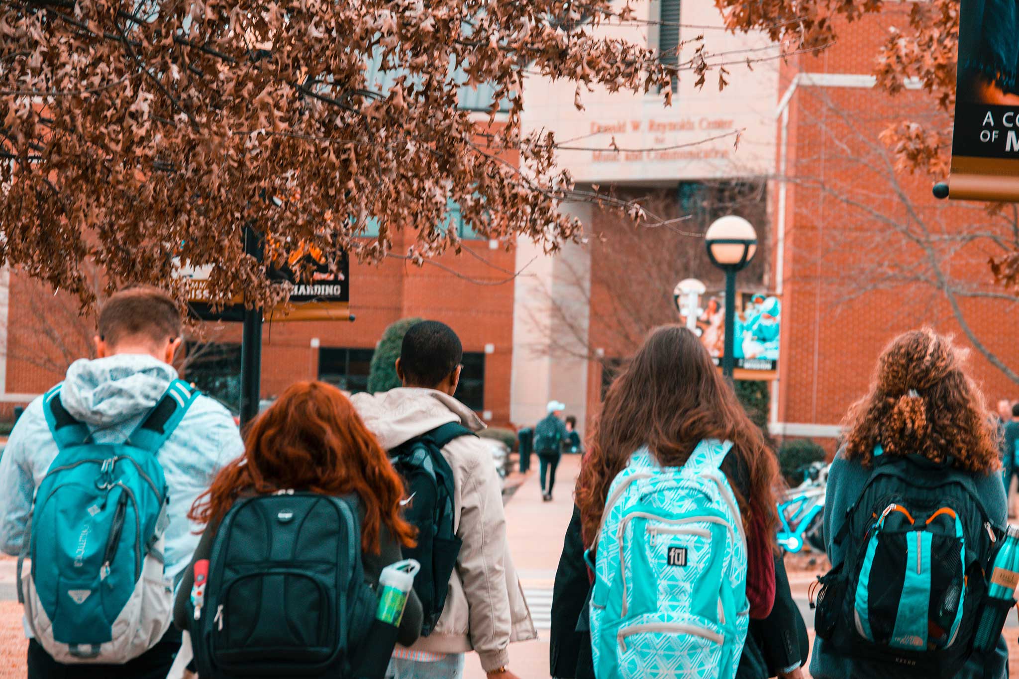 Students visiting colleges