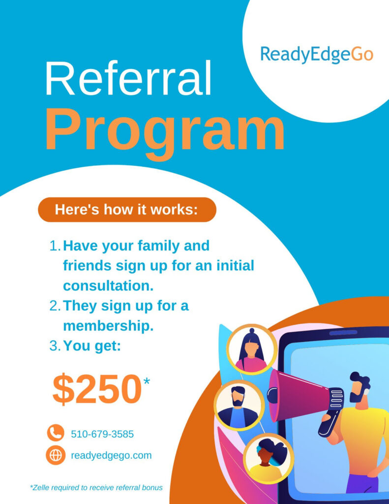 Referral bonus! Get $250 back for each recommendation that results in an REG signup.